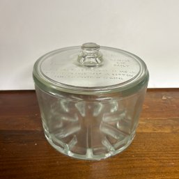 Very Cool! Vintage Glass Cheese Preserver (LEFT)