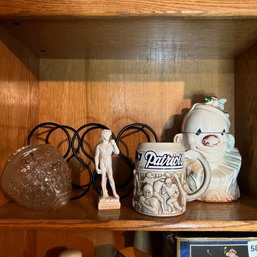 Decorative Items, Mug, McCoy Clown Cookie Jar (basement)