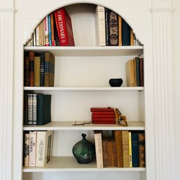 Vintage And Antique Books With Decorative Vases (Living Room)