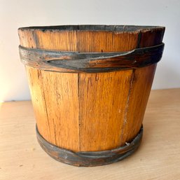 Antique Wooden Bucket (IS)