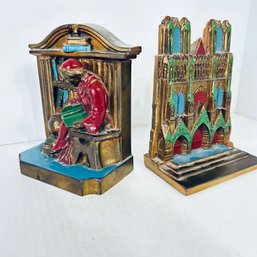 Vintage Art Deco Religious Themed Book Ends *66987* (JHG)