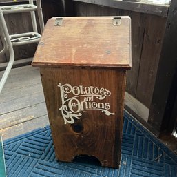 Potatoes And Onions Wooden Bin (Back Porch)
