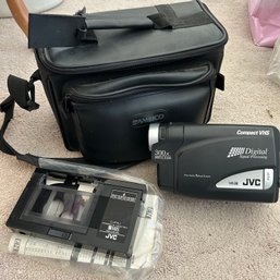 Vintage JVC Digital Compact VHS Handheld Video Camera With Case (Living Room)