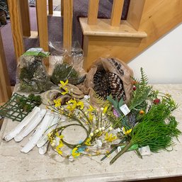 Assorted Greenery, Pine Cones, Seashells, Moss, And More (Basement)