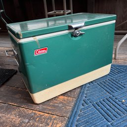 Vintage Green Coleman Cooler (Back Porch)