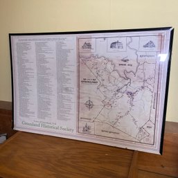 Large Vintage Greenland NH Historical Society Map With Historical Locations (R1)