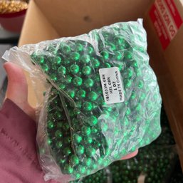 Box Of Bulk Green Beaded Necklaces (Back Porch)