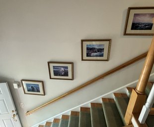 Beautiful Set Of 4 Framed Prints, (stairs)