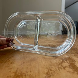 Vintage Pyrex Divided Glass Dish (BR)