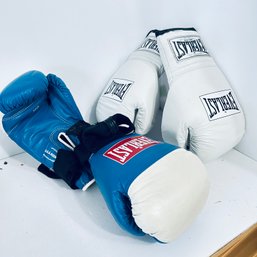 Two Pairs Of Everlast Boxing Gloves (OA)