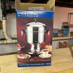 FARBERWARE Millenium Stainless Steel Coffee Urn, Appears Unused (BSMT)