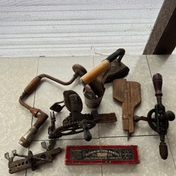 Assorted Vintage Metal Tools And Other Odds And Ends (Back Porch)