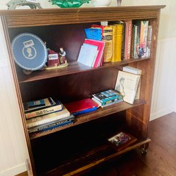 3 Shelf Wood Bookcase, Contents Not Included (some Scratches As Shown) LR