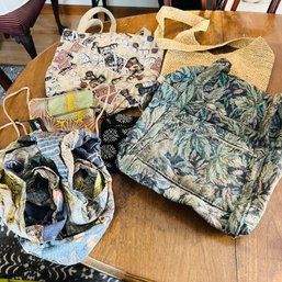 Handbag Lot: Tapestry Bag, Tote, Hobo And Cross-body Styles