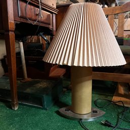 Table Lamp With Extra Plugs (basement)
