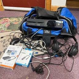 XBox One With Headset, Duffel Bag, And Other Accessories (Basement)