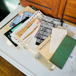 Vintage Stamps, Air Mail Envelopes And Other Paper Ephemera (Kitchen)