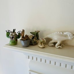 Assorted Reptile And Dragon Figures (living Room)