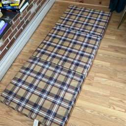 Tri-fold 75' Long, Plaid Cushion For Camping Or Extra Company! (R1)