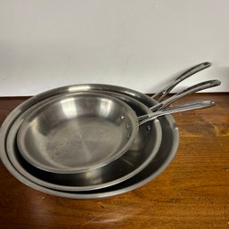 Set Of 3 CALPHALON Fry Pans (LEFT)