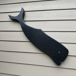 Adorable Painted Wooden Whale (Shed)