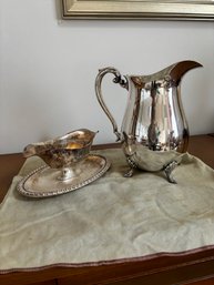 2 Silverplate Serve Ware Pieces (DR)