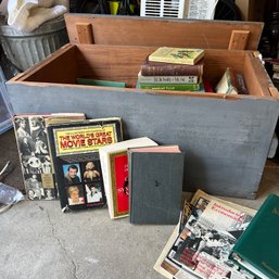 Wooden Crate Filled With Books (garage)