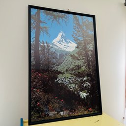 Vintage Mountain Poster Print (office)