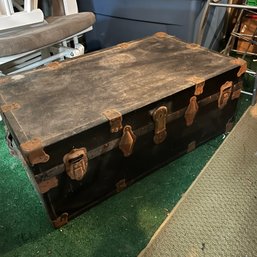 Vintage Trunk With Old Newspapers (basement)