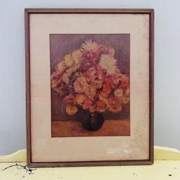 Vintage Floral Framed Print (office)