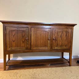 Wooden 3-Door Buffet Cabinet (Up)