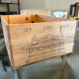 Vintage Wooden Wine Box Lynch & Bages (Dining Room)