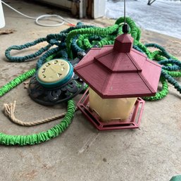 Pair Of Hoses & Birdfeeder (Garage)