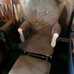 Glider Chair With Ottoman (basement)
