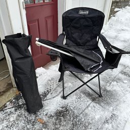 Pair Of Outdoor Chairs And Umbrella (Garage)