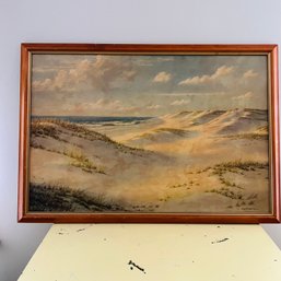 Vintage Hayley & Steele, Boston, Josef M. Arentz 'Sand Dunes' Art Print No. 2 (Office)