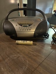 Sony CD Tape Radio With Remote (Basement)