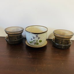 Vintage Flower Pots - Glass And Ceramic (CMH)