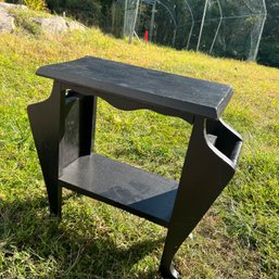 Vintage Black Decorative Side Table (NK)