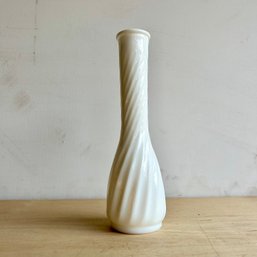 Vintage HOOSIER Milk Glass Bud Vase (IS)