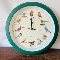 Green Bird Call Wall Clock - Untested READ MORE (Loc: CH Garage)