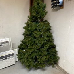 6' Tall Faux Christmas Trees With Attached Lights & Stand (untested) (B3)