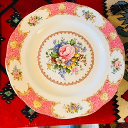 Set Of 8 Royal Albert Bone China Dinner Plates 'lady Carlysle' (Kitchen)