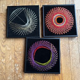 Three Pieces Of Decorative String Wall Art (DR)
