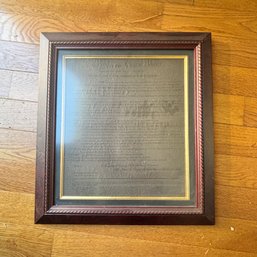 Framed Congress Of The United States Piece  (DR)