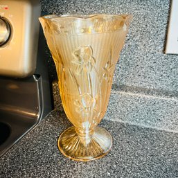 Vintage Glass Footed Vase No. 1 (Kitchen)