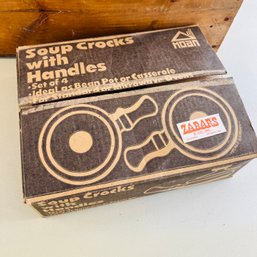 Box Of Vintage Soup Crocks - New Old Stock