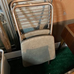 Vintage Folding Chair Pair (basement)