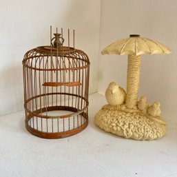 Vintage Bird Decor - Cage & Sprinkler (NK)