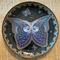 Enchanted Wings Amethyst Allure Plate By Oleg Gavrilov W/ Certificate Of Authenticity